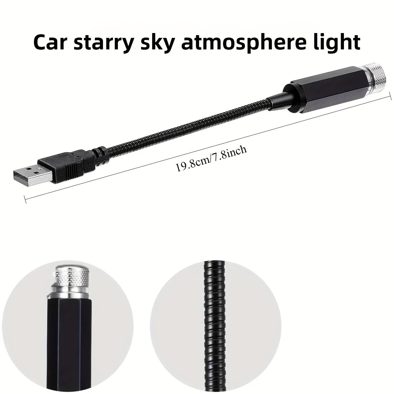Sternenhimmel Projektor mit USB – Magisches LED Nachtlicht für Auto & Zuhause