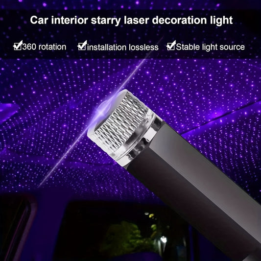 Projecteur de ciel étoilé avec port USB – Veilleuse LED magique pour voiture et maison