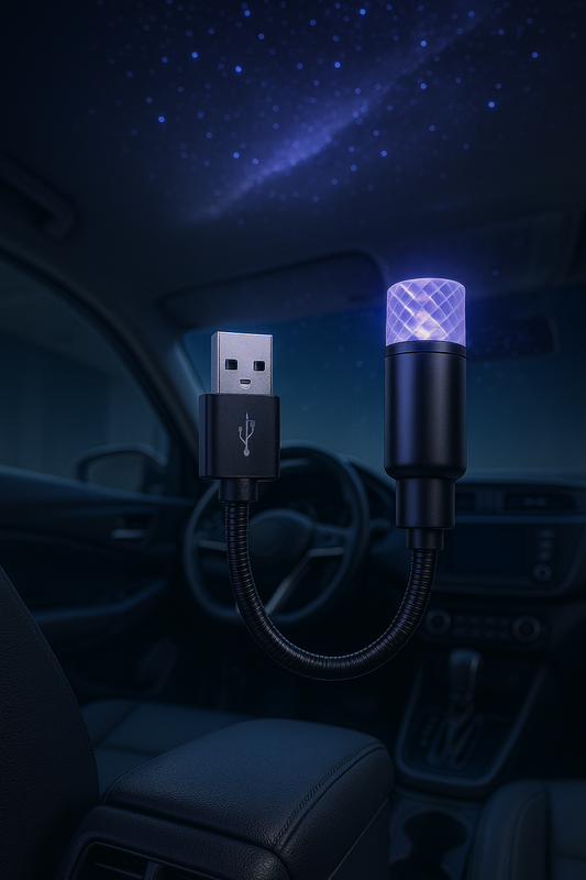 Projecteur de ciel étoilé avec port USB – Veilleuse LED magique pour voiture et maison